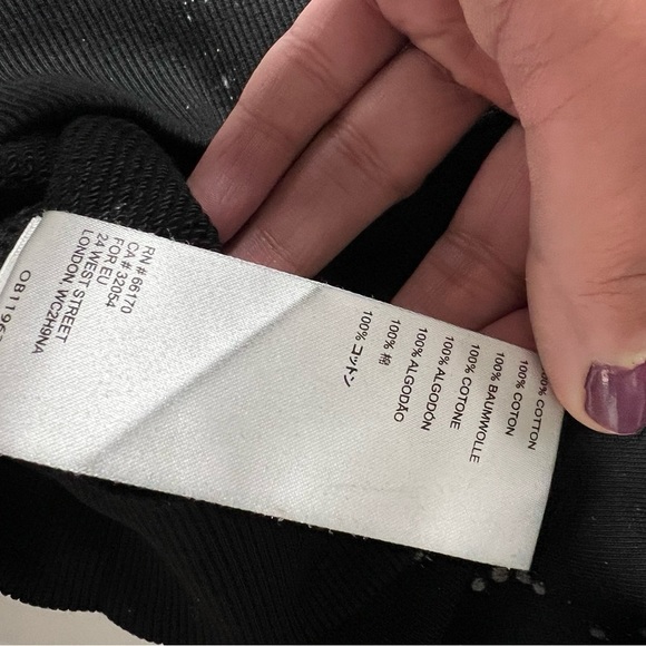 Anthropologie Pilcro & the Letterpress Elayna Sweatshirt Top Black Size XS - Picture 4 of 4